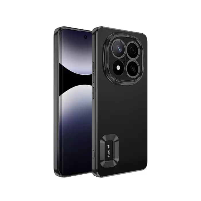 Xiaomi Redmi Note 14 Pro 5g Kamera Lens Korumalı Şeffaf Renkli Logo Gösteren Omega Kapak