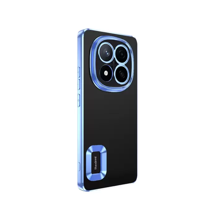 Xiaomi Redmi Note 14 Pro 5g Kamera Lens Korumalı Şeffaf Renkli Logo Gösteren Omega Kapak