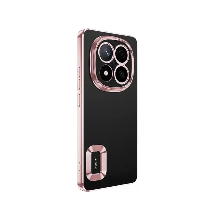 Xiaomi Redmi Note 14 Pro 5g Kamera Lens Korumalı Şeffaf Renkli Logo Gösteren Omega Kapak