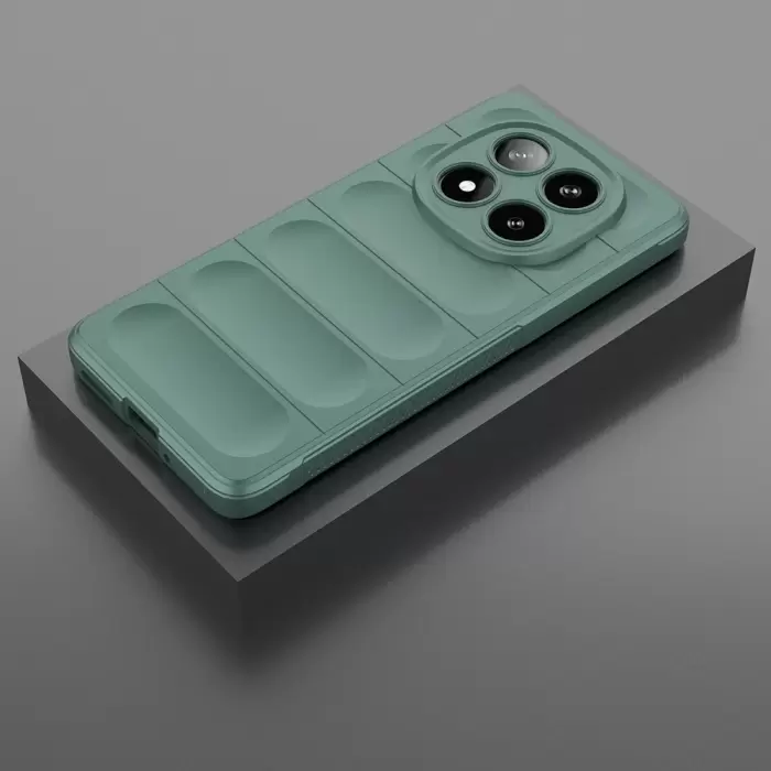 Xiaomi Redmi Note 14 Pro 5g Kılıf Esnek Tpu Oyuklu Arka Yüzey Tasarımlı Lopard Etnik Silikon Kapak