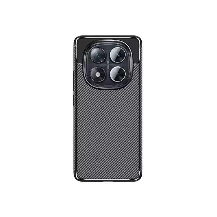 Xiaomi Redmi Note 14 Pro 5g Kılıf Lopard Kamera Korumalı Karbon Desenli Negro Kapak Yüzey Kılıf
