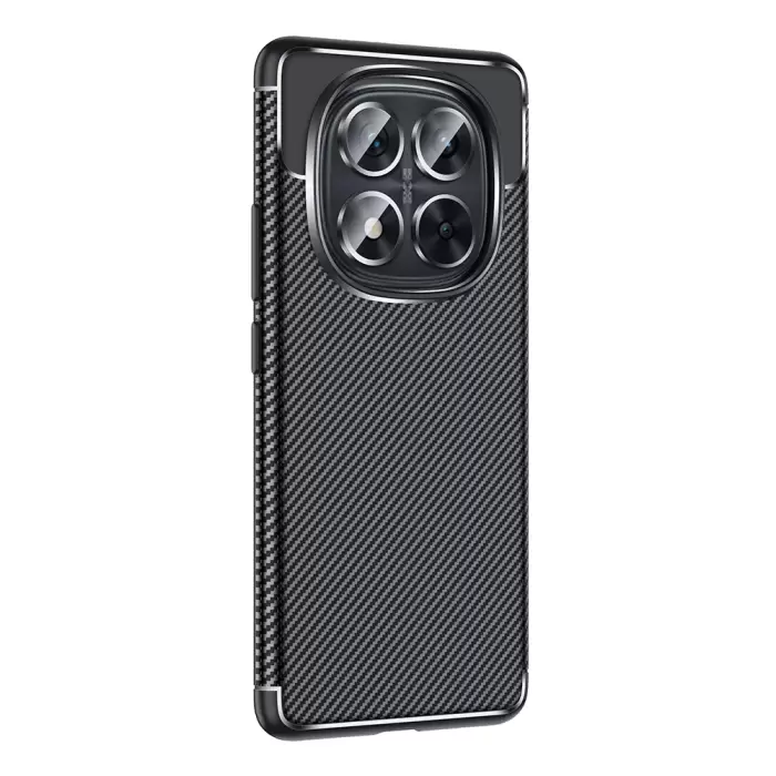 Xiaomi Redmi Note 14 Pro 5g Kılıf Lopard Kamera Korumalı Karbon Desenli Negro Kapak Yüzey Kılıf