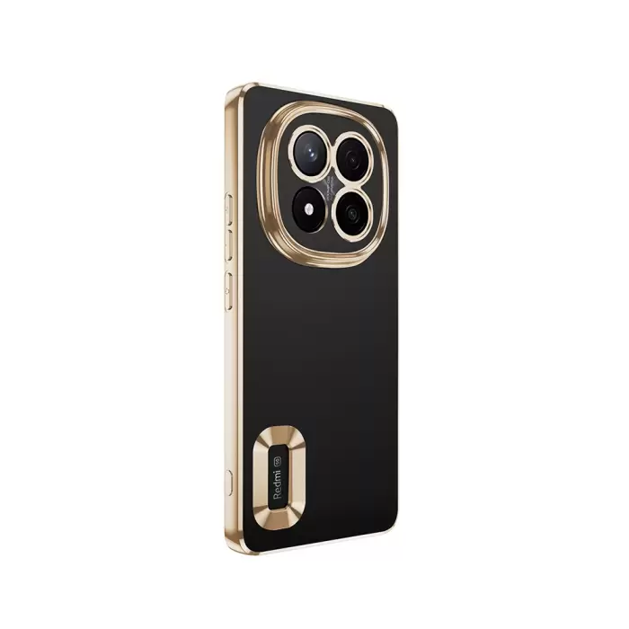 Xiaomi Redmi Note 14 Pro Plus Kamera Lens Korumalı Şeffaf Renkli Logo Gösteren Omega Kapak