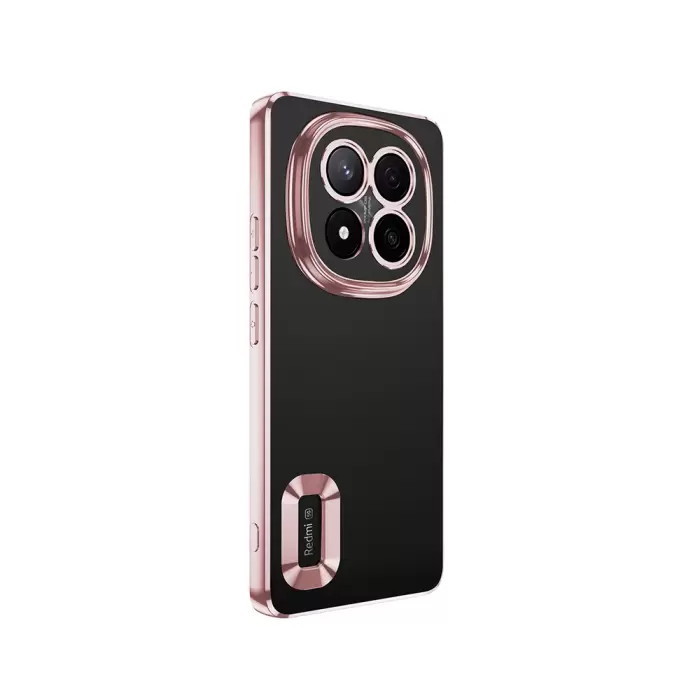 Xiaomi Redmi Note 14 Pro Plus Kamera Lens Korumalı Şeffaf Renkli Logo Gösteren Omega Kapak