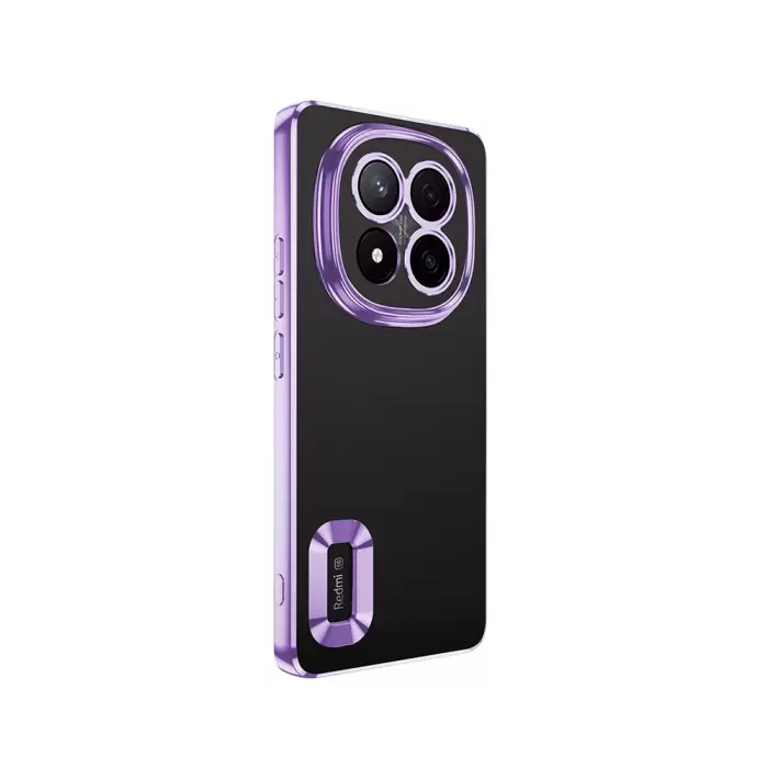 Xiaomi Redmi Note 14 Pro Plus Kamera Lens Korumalı Şeffaf Renkli Logo Gösteren Omega Kapak