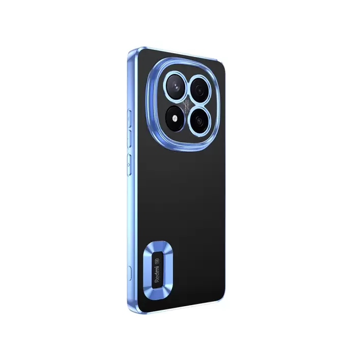 Xiaomi Redmi Note 14 Pro Plus Kamera Lens Korumalı Şeffaf Renkli Logo Gösteren Omega Kapak