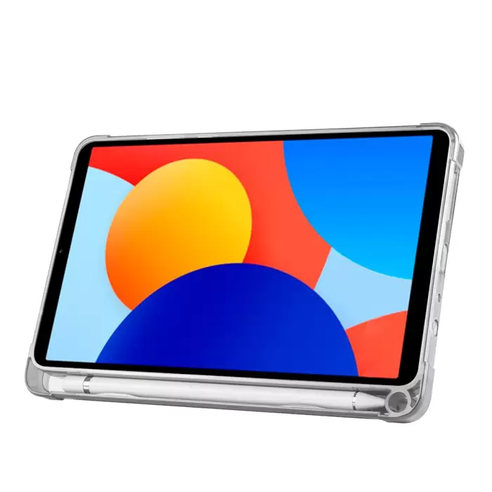 Xiaomi Redmi Pad Se 8.7 Kılıf Lopard Tri Folding Kalem Bölmeli Standlı Kılıf