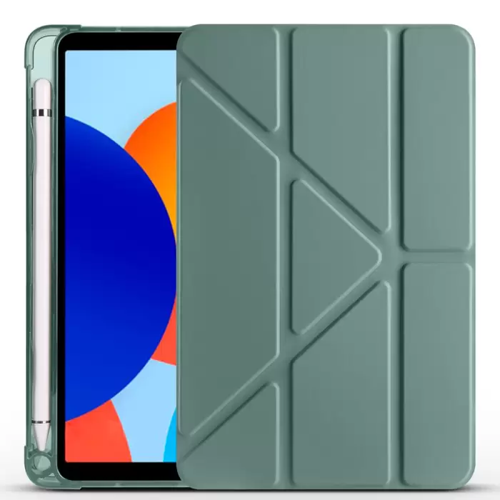 Xiaomi Redmi Pad Se 8.7 Kılıf Lopard Tri Folding Kalem Bölmeli Standlı Kılıf