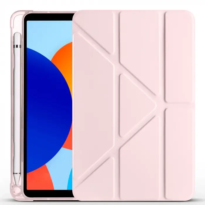 Xiaomi Redmi Pad Se 8.7 Kılıf Lopard Tri Folding Kalem Bölmeli Standlı Kılıf