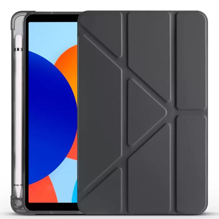 Xiaomi Redmi Pad Se 8.7 Kılıf Lopard Tri Folding Kalem Bölmeli Standlı Kılıf