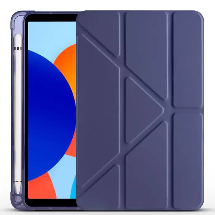 Xiaomi Redmi Pad Se 8.7 Kılıf Lopard Tri Folding Kalem Bölmeli Standlı Kılıf