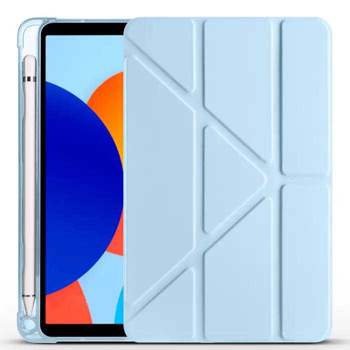 Xiaomi Redmi Pad Se 8.7 Kılıf Lopard Tri Folding Kalem Bölmeli Standlı Kılıf