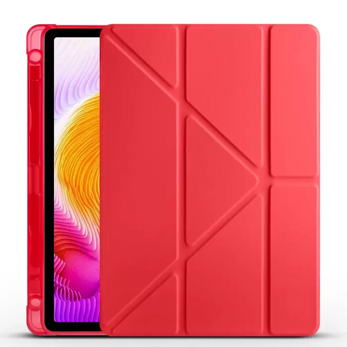 Xiaomi Redmi Pad SE Kılıf Lopard Tri Folding Kalem Bölmeli Standlı Kılıf