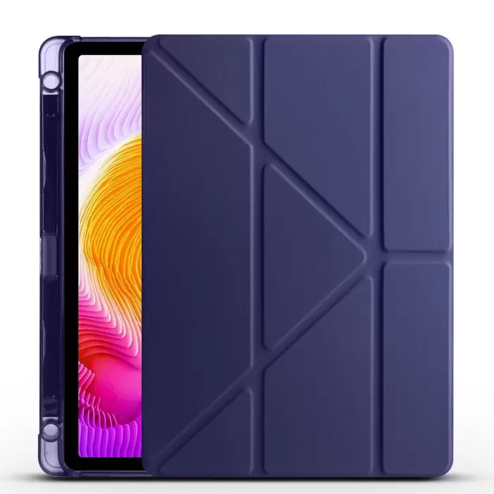 Xiaomi Redmi Pad SE Kılıf Lopard Tri Folding Kalem Bölmeli Standlı Kılıf