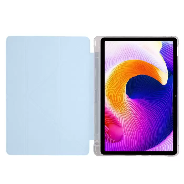 Xiaomi Redmi Pad SE Kılıf Lopard Tri Folding Kalem Bölmeli Standlı Kılıf