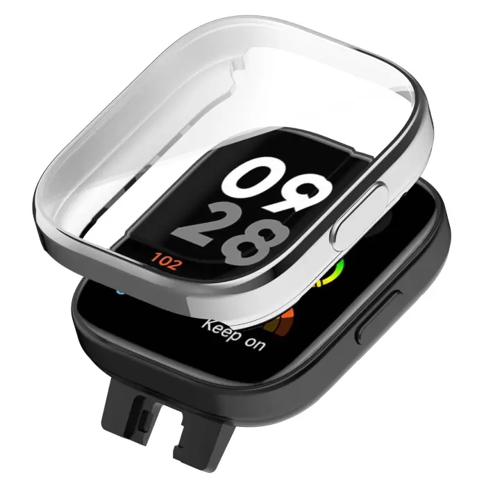 Xiaomi Redmi Watch 3 360 Derece Korumalı Kasa ve Ekran Koruyucu Lopard Watch Gard 30