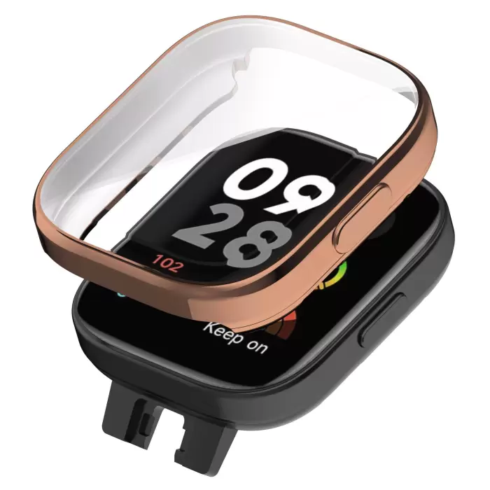 Xiaomi Redmi Watch 3 360 Derece Korumalı Kasa ve Ekran Koruyucu Lopard Watch Gard 30