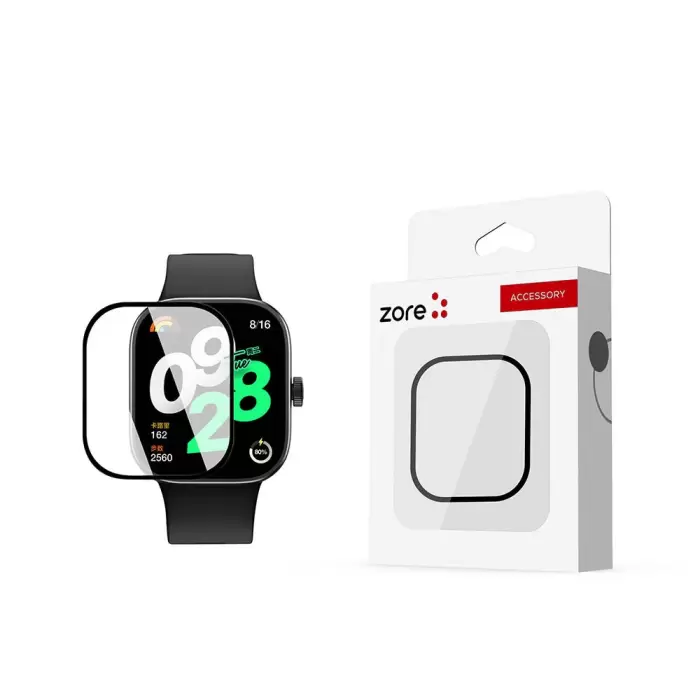 Xiaomi Redmi Watch 4  3D PMMA Kavisli Full Cam Ekran Koruyucu