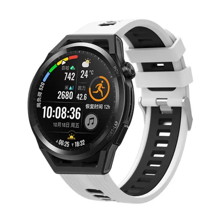 Xiaomi Redmi Watch 5 Active Lopard Çift Renkli Kordon Krd-55 Uyumlu Silikon Tasarım Kordon