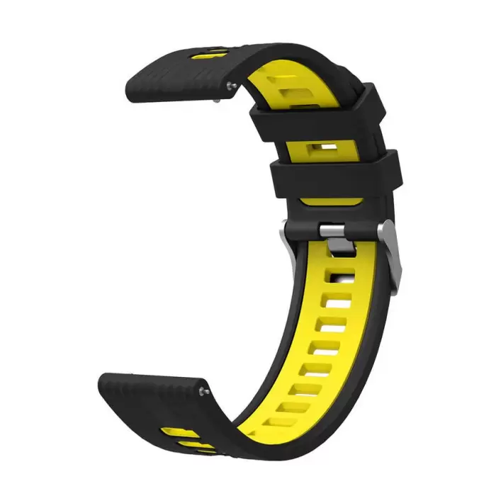 Xiaomi Redmi Watch 5 Active Lopard Çift Renkli Kordon Krd-55 Uyumlu Silikon Tasarım Kordon