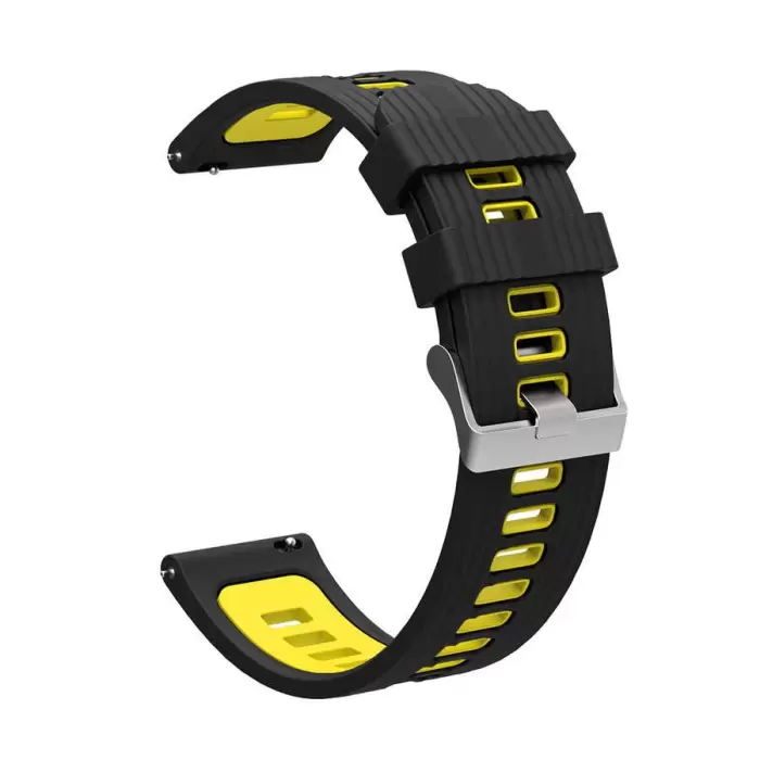 Xiaomi Redmi Watch 5 Active Lopard Çift Renkli Kordon Krd-55 Uyumlu Silikon Tasarım Kordon