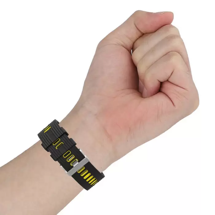 Xiaomi Redmi Watch 5 Active Lopard Çift Renkli Kordon Krd-55 Uyumlu Silikon Tasarım Kordon