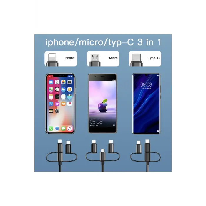 Yesido Hm05 1.8m Fhd 3in1 To Hdmı Kablo - Siyah