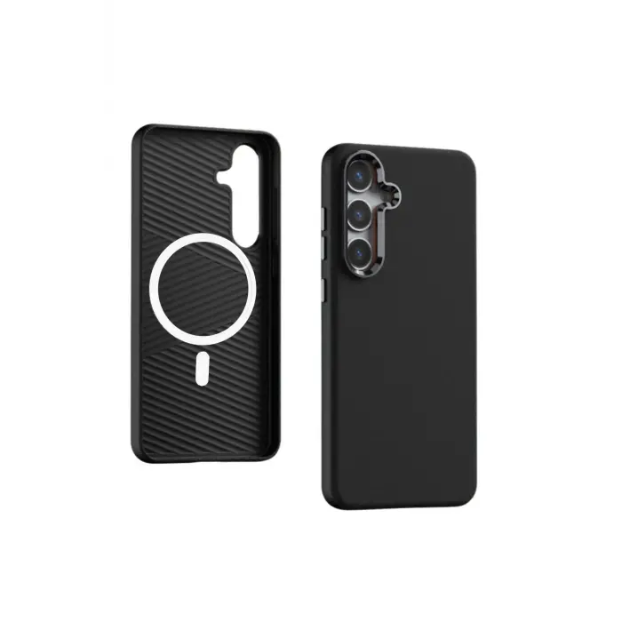 Yesido Samsung Galaxy S24 Plus Pc09 Elegance Deri Magsafe Kapak - Siyah