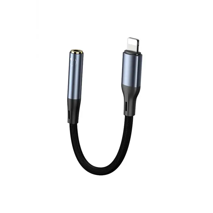 Yesido Yau37 Lightning To Aux Dönüştürücü - Siyah