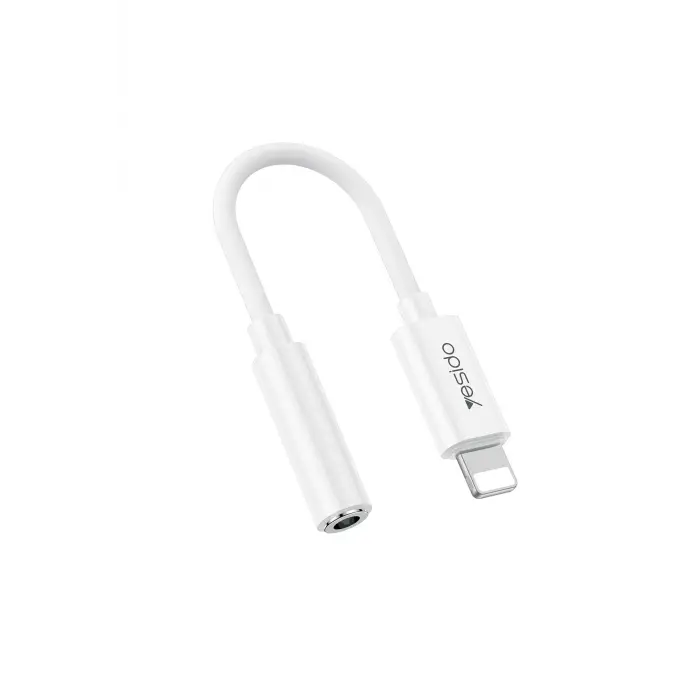 Yesido Yau44 Lightning To Aux Dönüştürücü - Beyaz