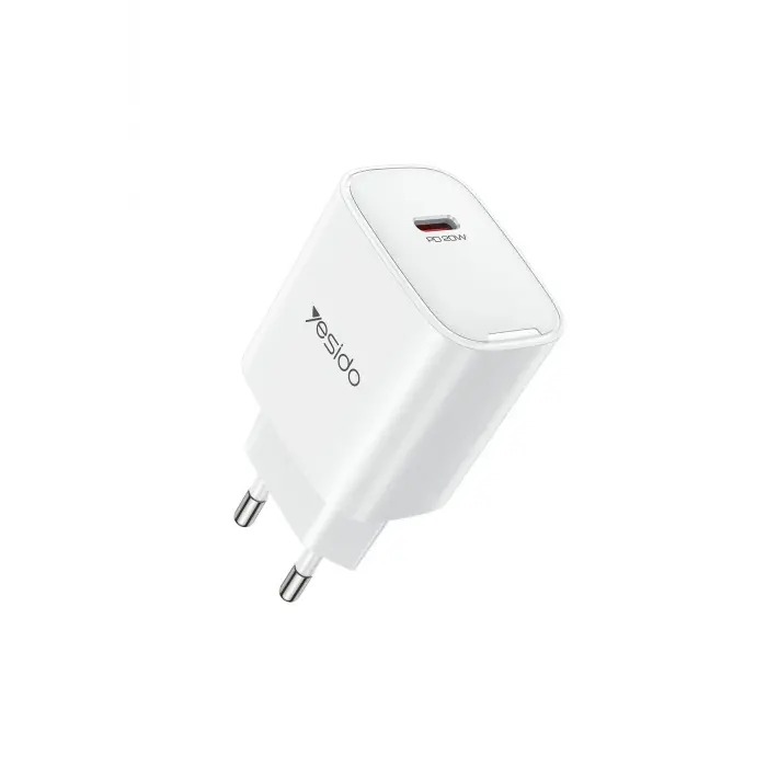Yesido Yc01e 20w Type-c Çıkışlı Pd Hızlı Şarj Cihazı - Beyaz