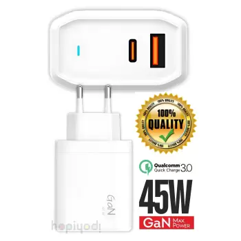 45w Şarj Cihazı Hızlı Şarj Aleti Pd Qc3.0 Type-c Pd Usb Şarj Port Şarj Adaptörü