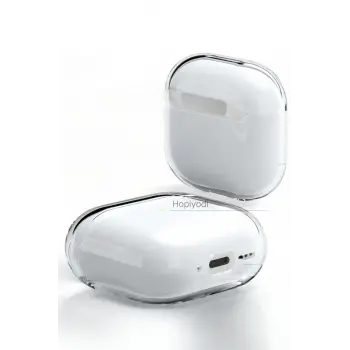 Airpods 4 Kılıf Şeffaf Kristal Silikon Kablosuz Şarj Uyumlu, Darbeye Dayanıklı, Tam Koruma Kapak Airbag 14