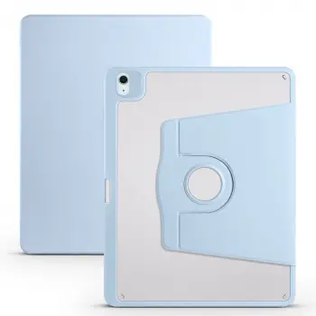 İpad Air 13 2024 Kılıf  Termik Kalem Bölmeli Dönebilen Standlı Kılıf