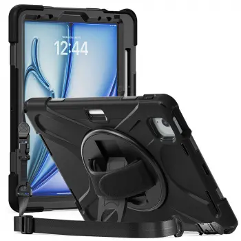 iPad Pro 11 2022 M2 Uyumlu Tablet Silikon Tank Military Ultra Koruma Standlı Defender