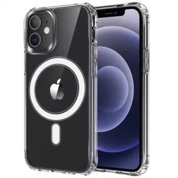 Apple iPhone 11 Kılıf Lopard Kılıf Magsafe Şarj Destekli Orjinal Kalite Şeffaf Tacsafe Kapak