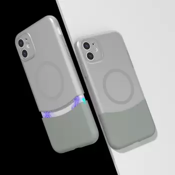 Apple İphone 11 Kılıf M-safe Şarj Özellikli Mıknatıslı Lopard Duble Kapak