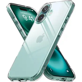 iPhone 16 Kılıf Şeffaf, Ultra İnce Kapak Kristal Sert, Hafif Droga