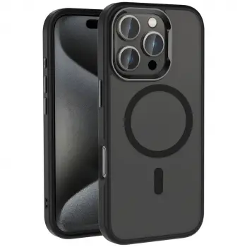 iPhone 16 Pro Kılıf Güçlü Magsafe Şarj Parlak Kamera Koruyucu Kost Kapak