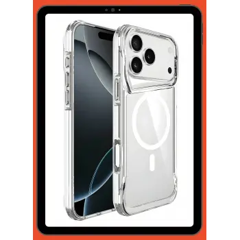 Apple İphone 17 Pro Kılıf Lopard Magsafe Şarj Destekli T-max M-gsafe Kapak Sararmayan Telefon Kılıfı