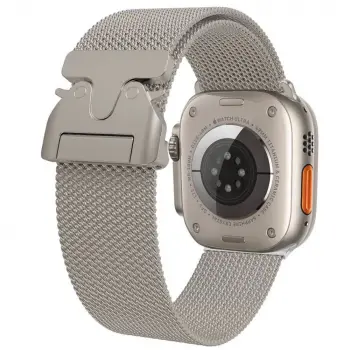 Apple Watch 10-11 46mm  Krd-25 Metal Hasır Kordon