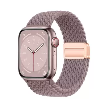 Apple Watch 42mm Lopard Krd-134 Örgü Tasarımlı Hasır Kordon Strap Kayış