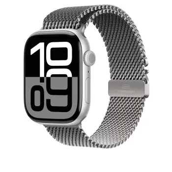 Apple Watch 7 45mm Lopard Krd-100 Titanyum Hasır Kordon