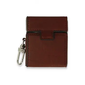 Lopard Airpods 2 (2.nesil) Deri Kılıf - Bordo