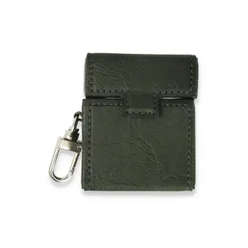 Lopard Airpods 2 (2.nesil) Deri Kılıf - Haki Yeşil