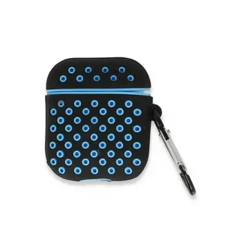 Lopard Airpods 2 (2.nesil) Spor Delikli Kılıf - Siyah-mavi