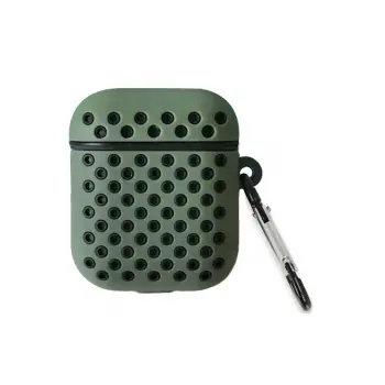 Lopard Airpods 3 (3.nesil) Spor Delikli Kılıf - Haki Yeşil-siyah
