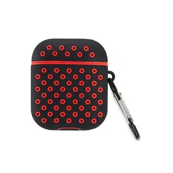 Lopard Airpods 3 (3.nesil) Spor Delikli Kılıf - Siyah-kırmızı