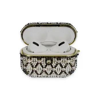 Lopard Airpods Pro 2 (2.nesil) Klor Taşlı Kılıf - Desen 2