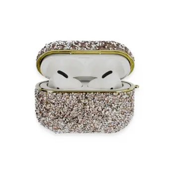 Lopard Airpods Pro 2 (2.nesil) Luz Taşlı Kılıf - Pembe